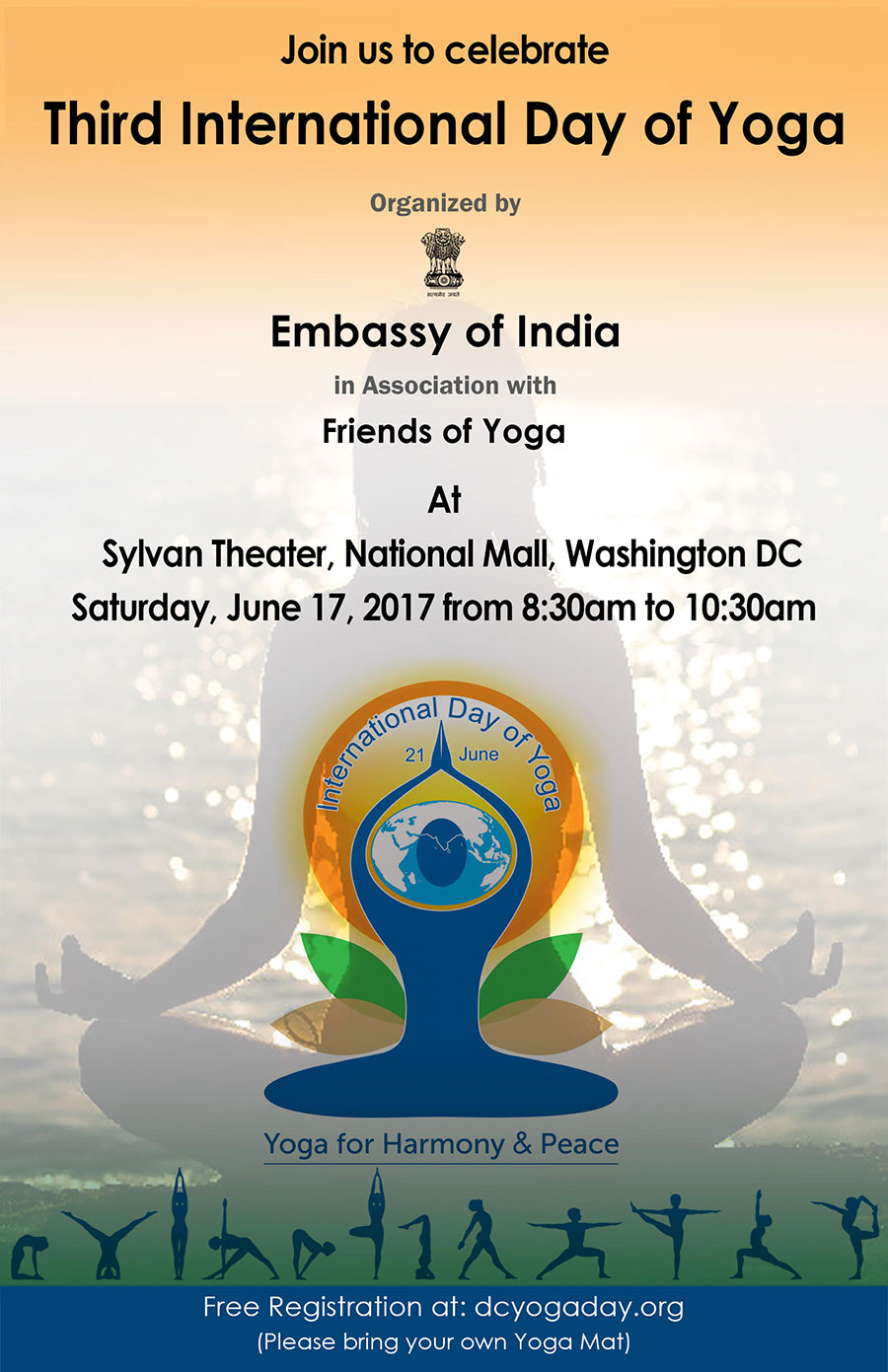 830am3rd International Day of Yoga, on the National Mall Virginia